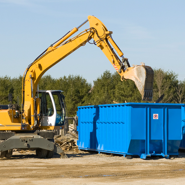 are there any restrictions on where a residential dumpster can be placed in Tybee Island